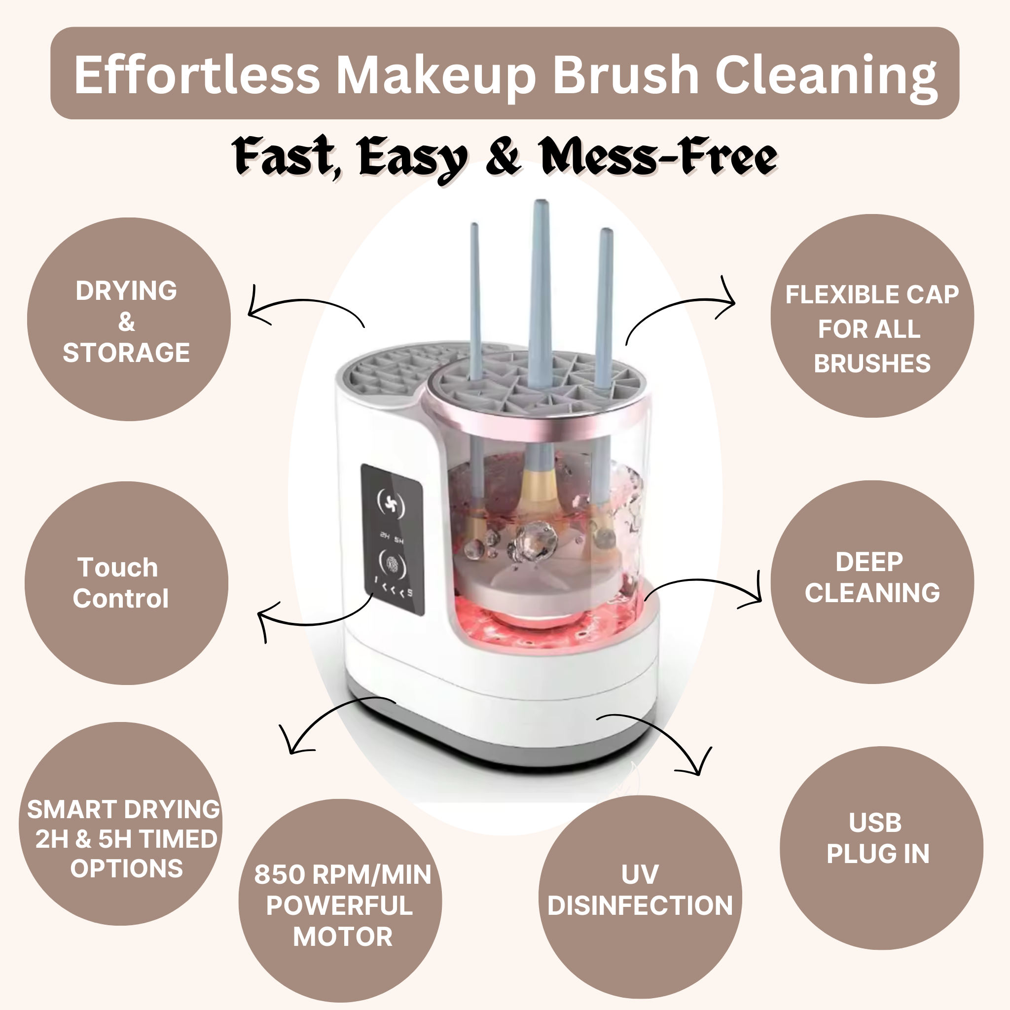 GlowSpin Max Makeup Brush Cleaner™